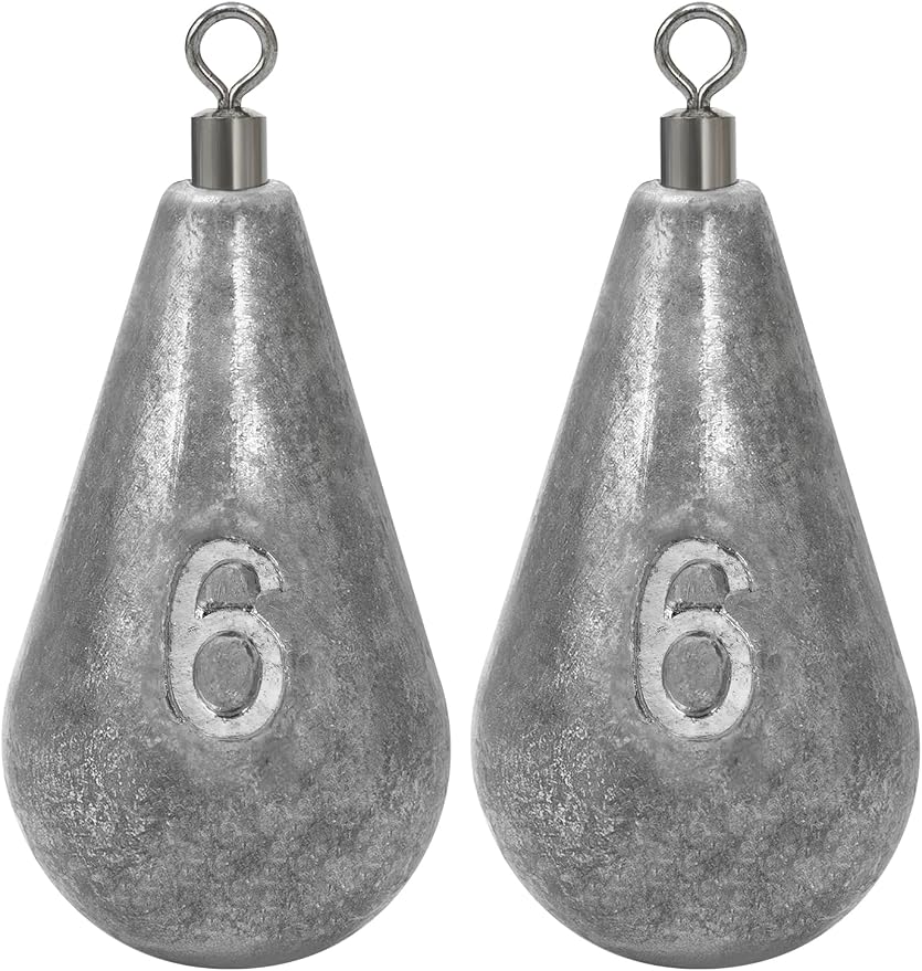 BLUEWING Casting Swivel Bell Sinkers Fishing Weights 1/2oz-8oz Drop Shot Dipsey Lead Saltwater