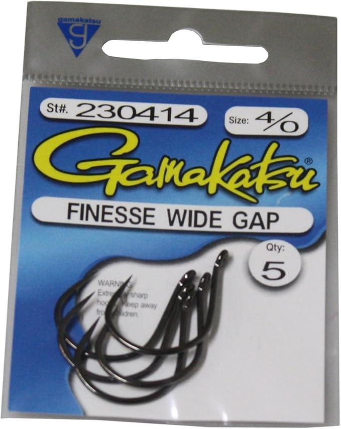 Wide Gap Finesse Hook by Gamakatsu