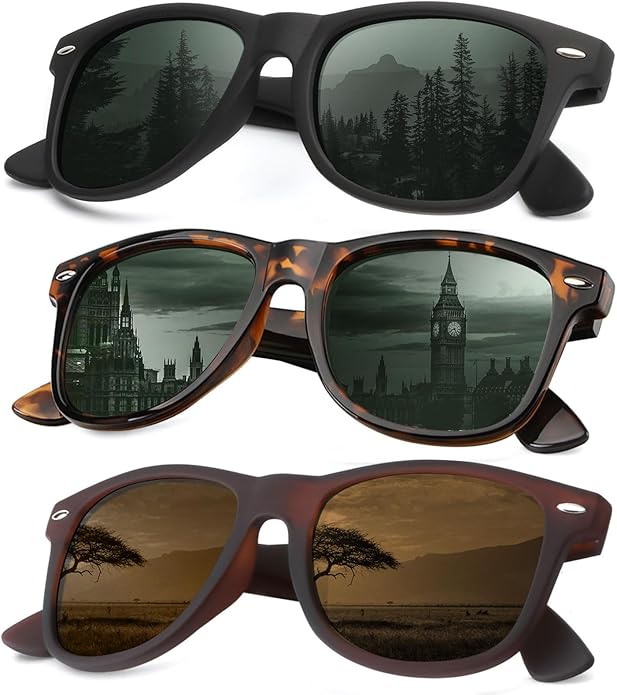 KALIYADI Sunglasses Men Polarized for Mens and Womens Unisex Sun Glasses for Driving UV Protection
