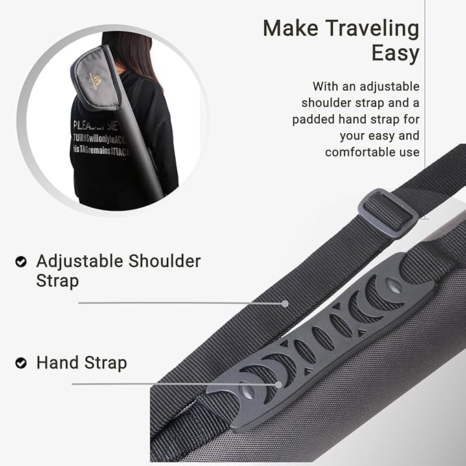 M MAXIMUMCATCH Maxcatch Fly Fishing Rod Case with Reel Pouch, Complete Rod Protection Bag, For 9FT 2 Pieces/ 4 Pieces Rod, Single (Gray, 10' 4sec)