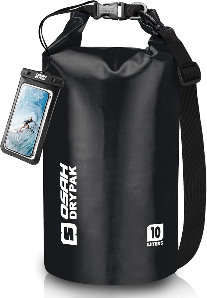 Waterproof Dry Bag, 5L/10L/20L/30L/40L Roll Top Lightweight Storage Backpack with Phone Case for Women & Men, Floating Waterproof Sack for Travel, Swimming, Kayaking, Paddle Board, Camping & Beach