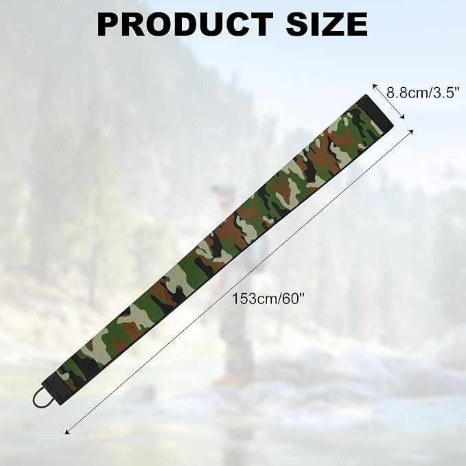 Neoprene Camo Fishing Rod Sleeves,Fishing Pole Sleeves,Fishing Rod Socks | UV Resistance,Puncture Resistant, Protect Casting, Spinning, Trolling Fishing Rods, Storage, tangled-free,75in,68in,60in