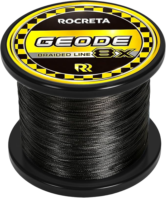 Geode Braided Fishing Line, 10-200 lb, 8 Strands, 300yds/500yds/1000yds, Colored Braid Superline