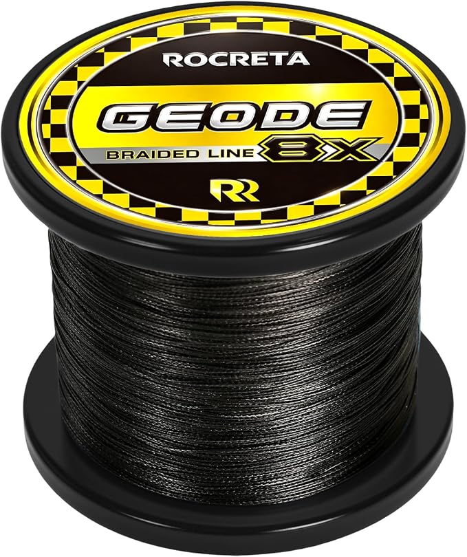 Geode Braided Fishing Line, 10-200 lb, 8 Strands, 300yds/500yds/1000yds, Colored Braid Superline