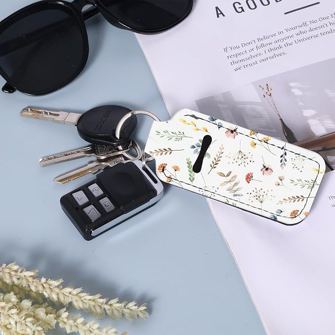Cute Chapstick Holder Keychain,Lipstick Neoprene Clip-on Lip Balm Holder for Woman