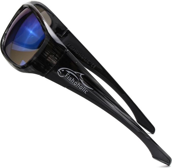 Fishoholic Pro Series Polarized Fishing Sunglasses with Rubber - UV400 Sun Protection Fishing Gift