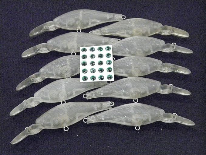 10 Blank Unpainted Minnow Crankbait Topwater Lipless Jerkbait Fishing Lures V3