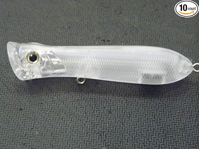 10 Blank Unpainted Minnow Crankbait Topwater Lipless Jerkbait Fishing Lures V3