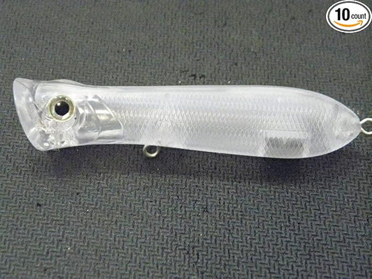 10 Blank Unpainted Minnow Crankbait Topwater Lipless Jerkbait Fishing Lures V3