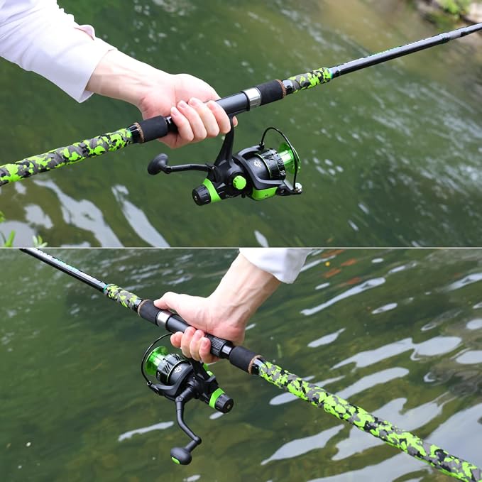 Sougayilang Surf Spinning Fishing Rod Carbon Travel Surf Rod M/MH 3 Piece Spinning Fishing Rod 9'/10'/11'/12'