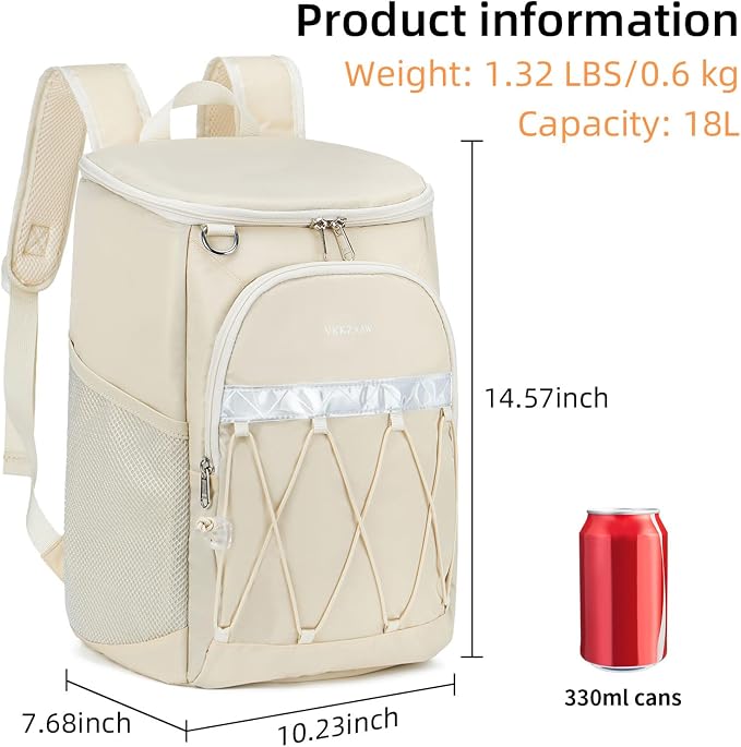 Backpack Cooler Backpack 26 Cans Insulated Leak Proof for Women Men Beach Camping Picnic Fishing Hiking Lunch Backpack Waterproof Cooler