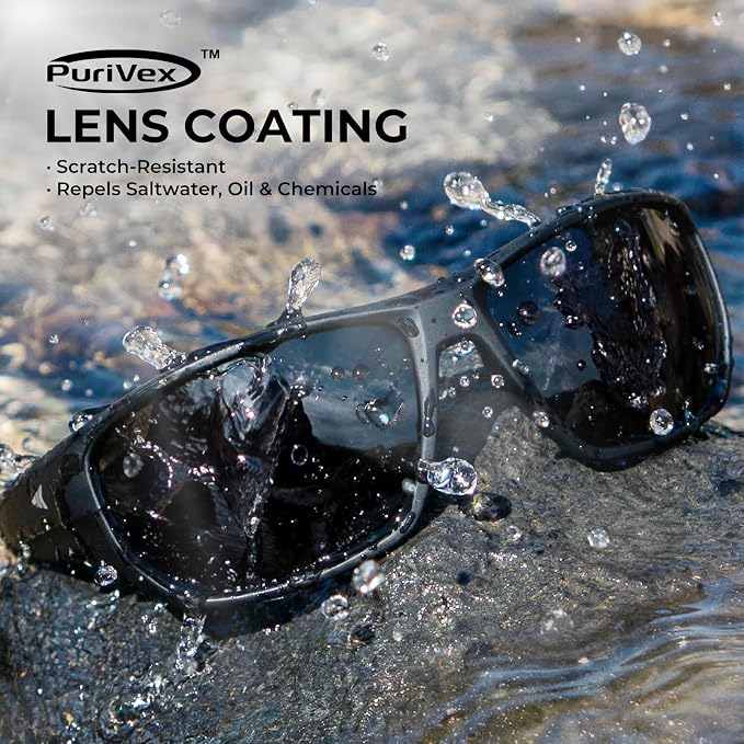 KastKing Merced Floating Polarized Sports Sunglasses, With PuriVex Protective Lens Coating, Lightweight TPX Frame, Men Women