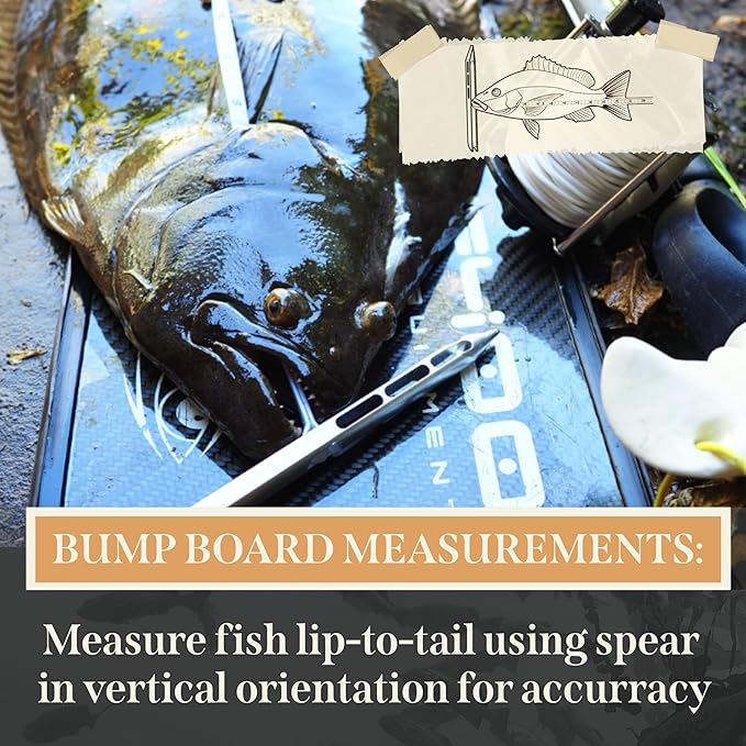 the Ultimate Measuring Fish Stringer with First-Ever Built-in Tape Measure - Trout & Crappie Measuring Device - Ideal Fishing Equipment & Gear for Kayak or Spearfishing Stringer (8ft)