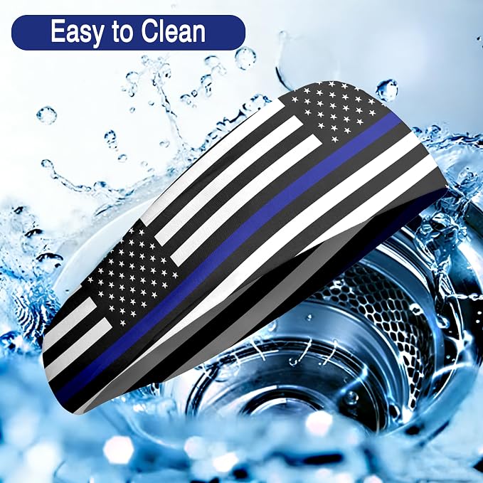 Flag Headbands for Men Women, Moisture Wicking Sweatband Breathable Sports Headwrap, Non-Slip Stretchy Fitness Hair Band