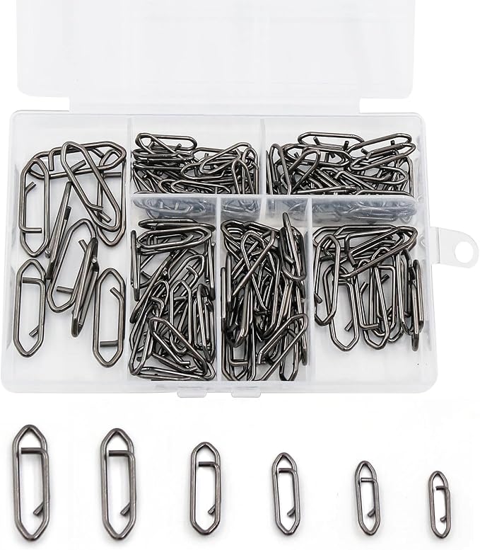 50Pcs High Strength Fishing Swivels | Ball Bearing Snap Swivels with Stainless Steel| Saltwater/Freshwater Quick-Change Snap Swivels for Catfishing Tackle,Lures