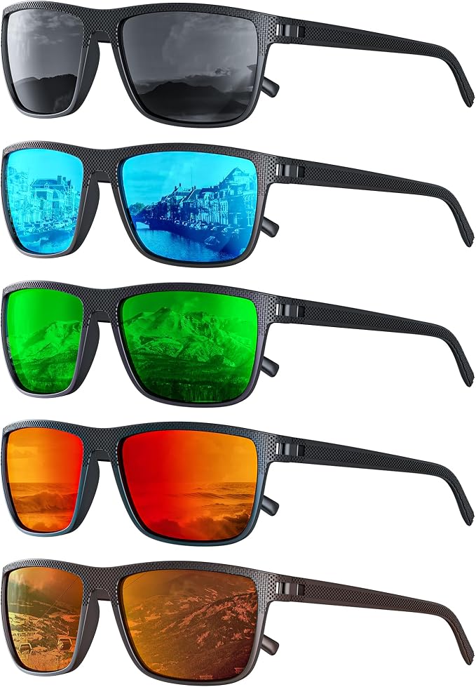 Sunglasses-Men Polarized Mens Sunglasses: Classic Women Sun Glasses UV Protection for Fishing