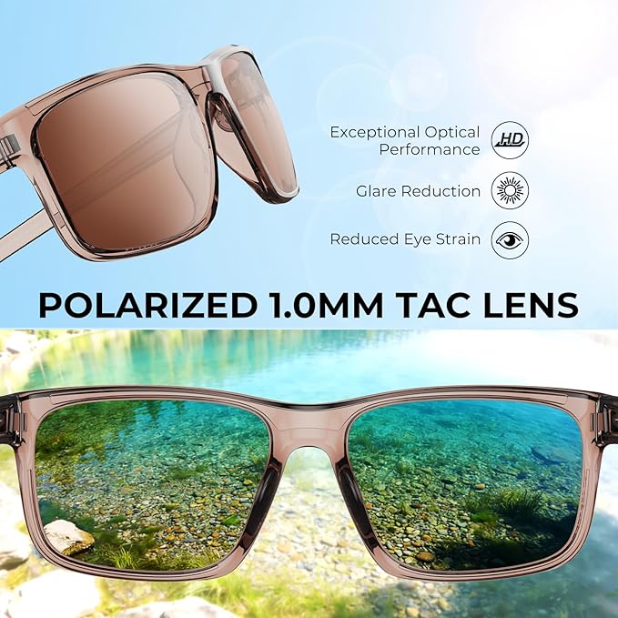 KastKing Toccoa Polarized Sport Sunglasses for Men and Women,Ideal for Driving Fishing Cycling and Running,UV Protection