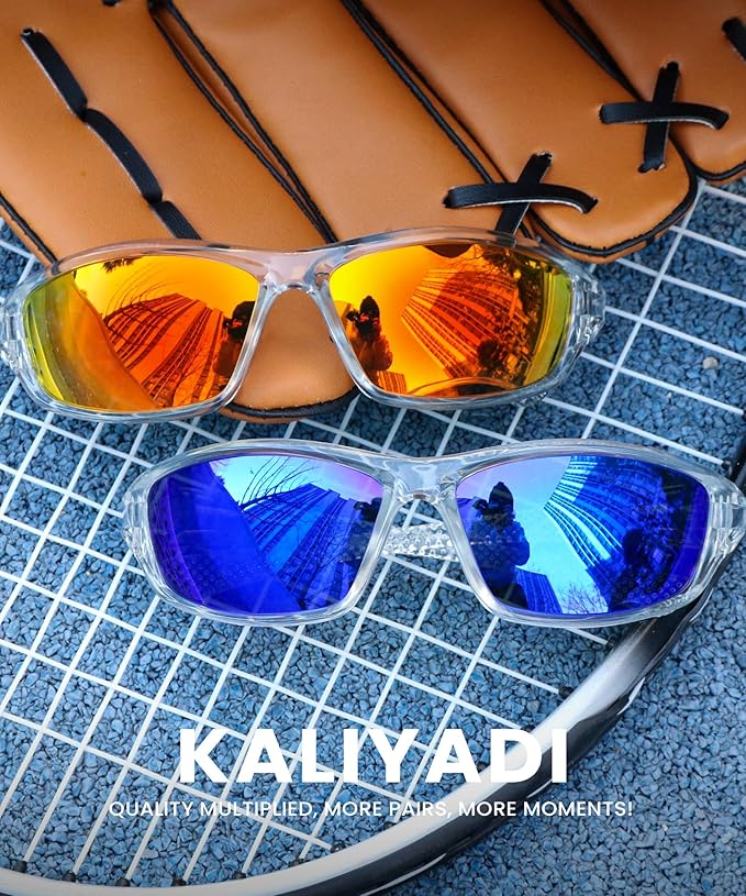 KALIYADI 4 Pack Polarized Sunglasses-Men Sports Sun-glasses: Mens Sunglasses UV Protection for Fishing Driving Cycling