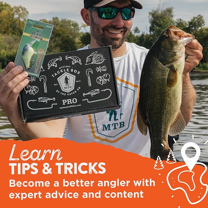 Catch Co Mystery Tackle Box Panfish & Trout Fishing Kit | Trout Fishing | Crappie | Bluegill | Perch | Sunfish | Panfish Fishing