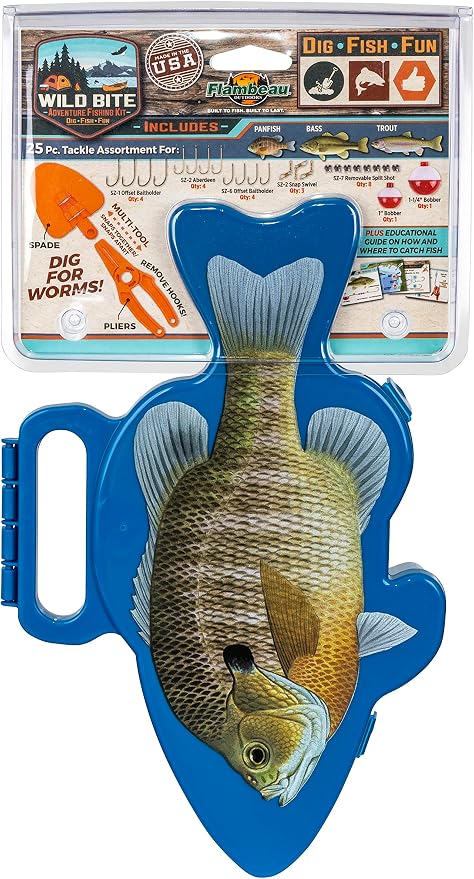 Flambeau Outdoors Wild Bite Fishing Tackle Box Kit