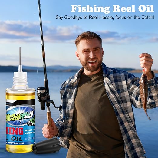 Fishing Reel Oil, 2 OZ Fishing Gear Oil Lubricant for Fish Care Reels, Boat Motors, Downriggers, Winches, Pulleys and Trailers (2 Pack)