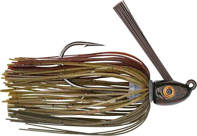 Strike King Hack Attack Heavy Cover Swim Jig Fishing Lure, Exclusive Gamakatsu Extra-Strong Siwash Hook