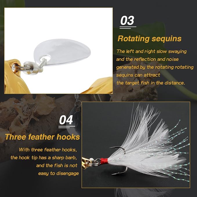 Sougayilang Jigs Fishing Lures Sinking Metal Spoons Micro Jigging Bait