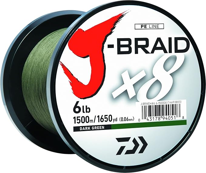 Daiwa J-Braid 150M 8-Strand Woven Round Braid Line