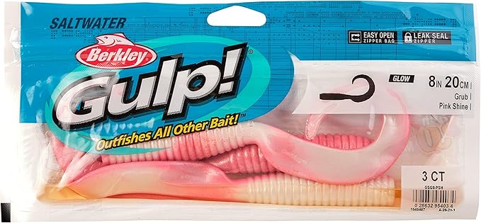 Berkley Gulp! Grub Saltwater Fishing Soft Bait