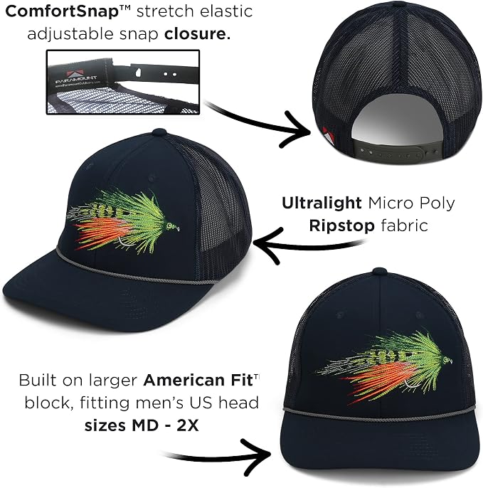 Paramount Outdoors Sporting Hat Collection for Men Hunting and Fishing Caps with ComfortSnap