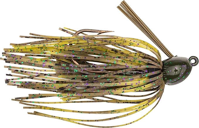 Strike King Bitsy Bug Jig Fishing Lure, Premium Silicone Skirts