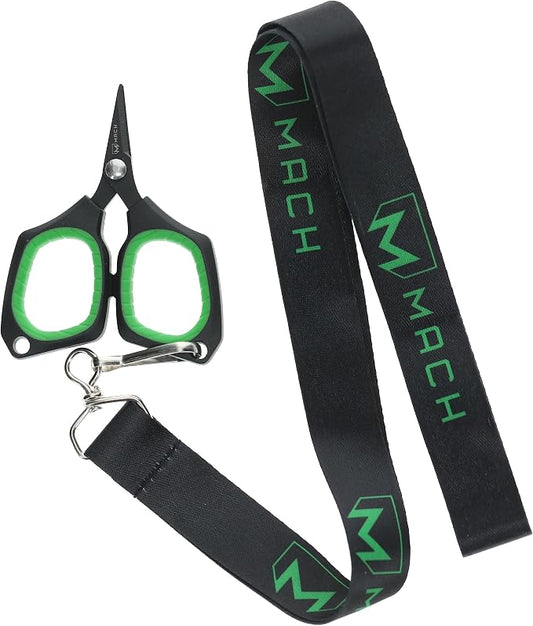 Lew's Mach 3-Inch Braid Scissors with Lanyard