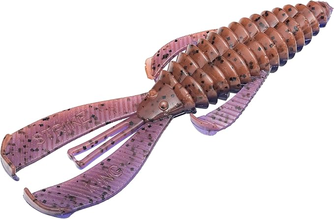 Strike King Rage Bug Fishing Lure, Soft Plastic Grub, Unique Design, Subtle Action
