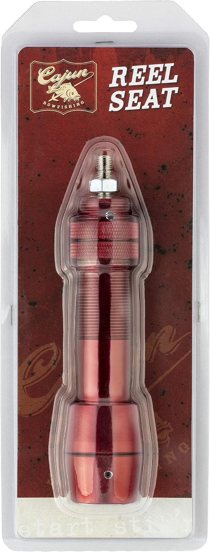 Cajun Bowfishing Reel Seat - Premium Anodized Hoods, Stabilizer Bushing Screw-In, Fishing Rod Attachment, Extreme Durability, Maximum Performance