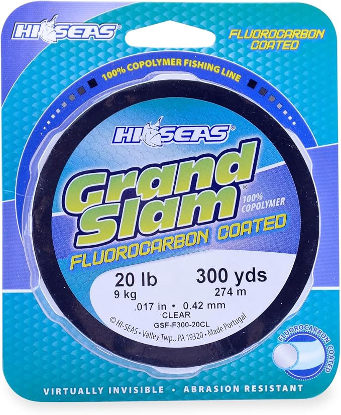 HI-SEAS Grand Slam Fluorocarbon Coated Fishing Line
