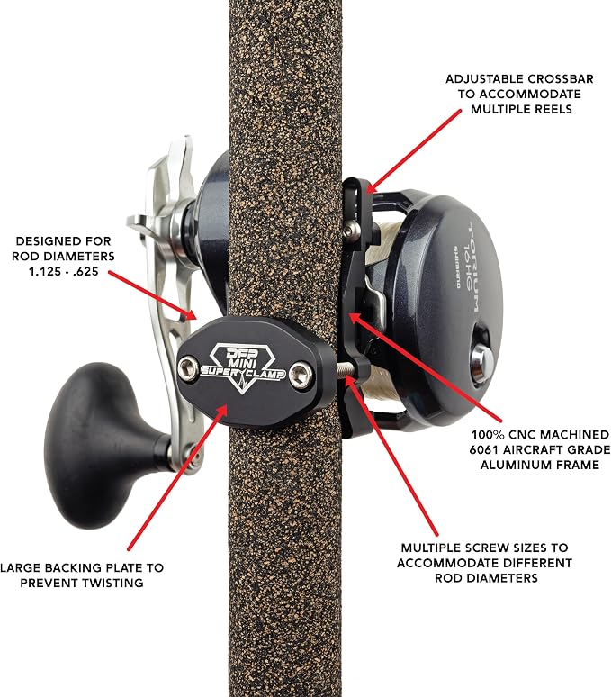 Duran's Fishing Products Mini Super Clamp, Black