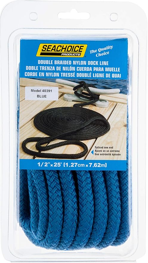 Seachoice Double-Braid Nylon Dock Line