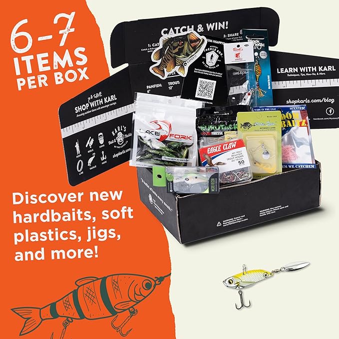 Catch Co Mystery Tackle Box Panfish & Trout Fishing Kit | Trout Fishing | Crappie | Bluegill | Perch | Sunfish | Panfish Fishing