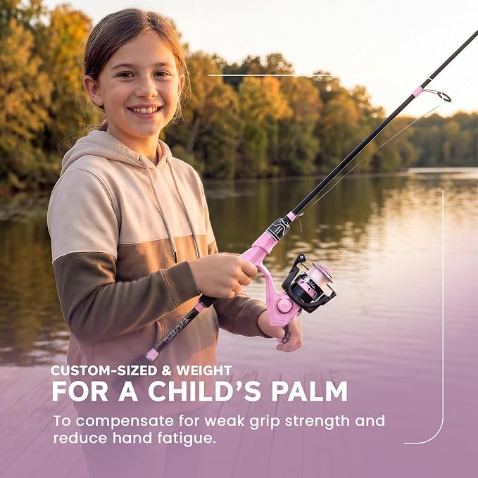 DaddyGoFish Spinning Fishing Rod and Reel Combo Set with Tackle Box | Kids Fishing Pole | Carbon Fiber Telescopic Fishing Rod Kit | Spinning Reel for Travel Saltwater Freshwater Fishing Gear Kit