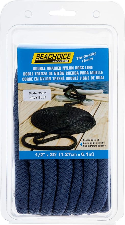 Seachoice Double-Braid Nylon Dock Line
