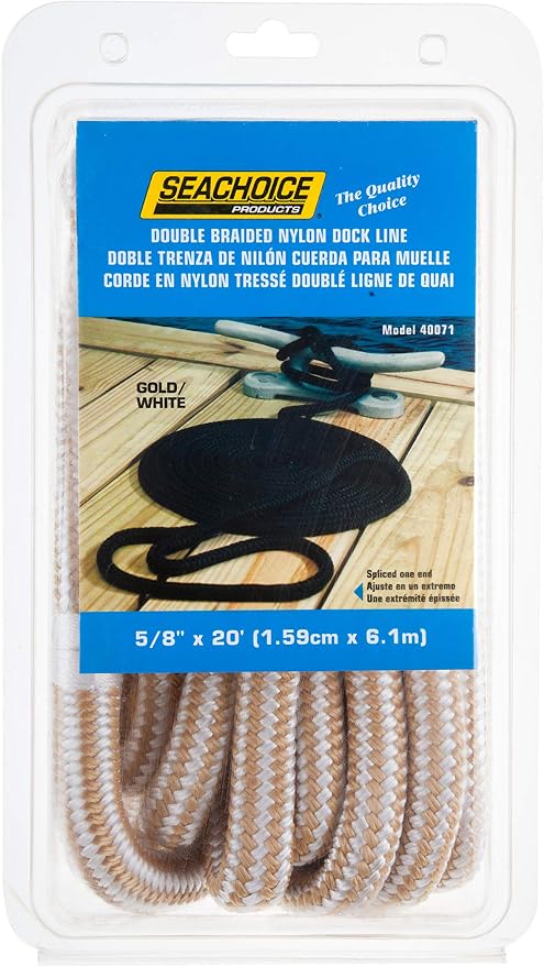 Seachoice Double-Braid Nylon Dock Line