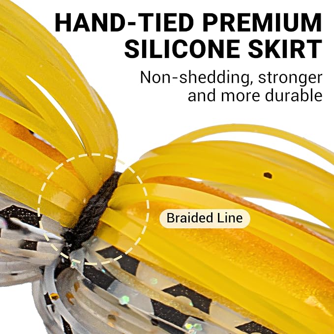 TRUSCEND Swim or Jig Fishing Spinner Baits for Freshwater and Saltwater, Rooster Tail Fishing Lures for Trout Bass Walleye Crappie Salmon Pike, Blade Bait with Copper Blade