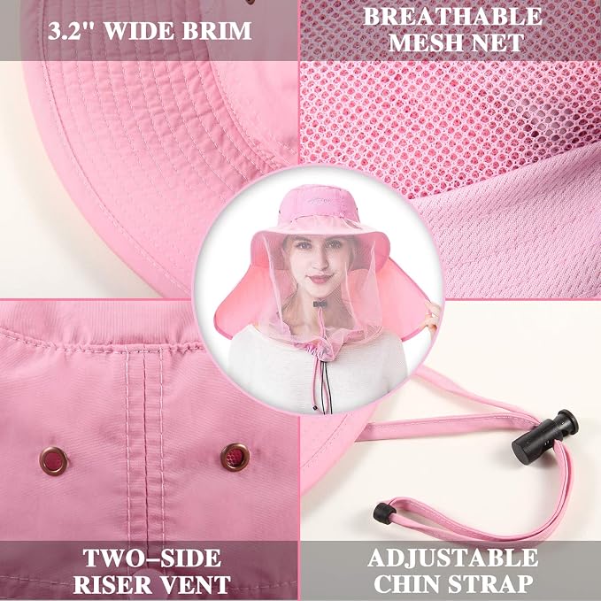 Palmyth Head Net Hat, Sun Hat Safari Hat