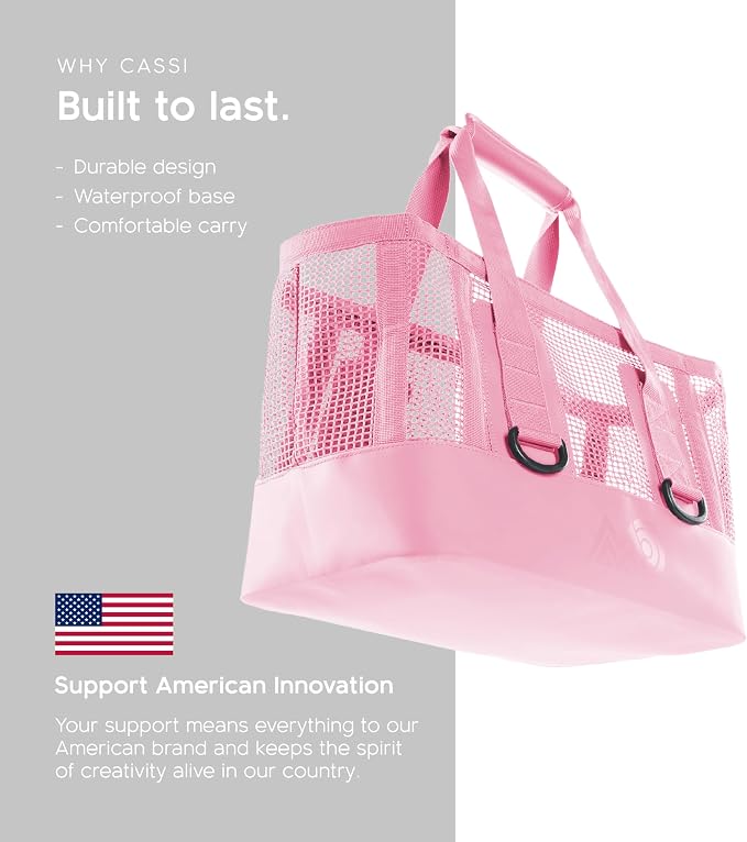 MISSION Boat Gear CASSI Heavy-Duty Outdoor Tote and Waterproof Marine-Grade Mesh Boat Bags