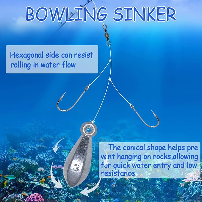 Fishing Weights Sinkers Bullet Fishing Weights Sinkers Ocean Saltwater Surf Fishing Gear Fishing Assortment 1oz 2oz 3oz 4oz