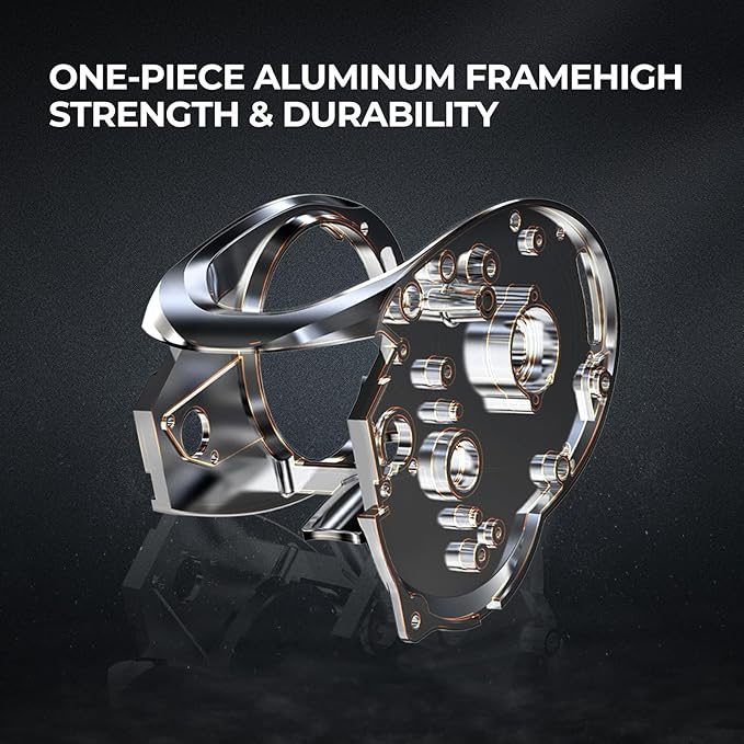 Piscifun Alinox 400 Baitcaster Fishing Reel, 38Lbs Max Drag Aluminum Alloy Frame Baitcasting Reel, Available in 6.6:1/8.1:1 Gear Ratio, Freshwater and Saltwater Low Profile Casting Reel for Musky