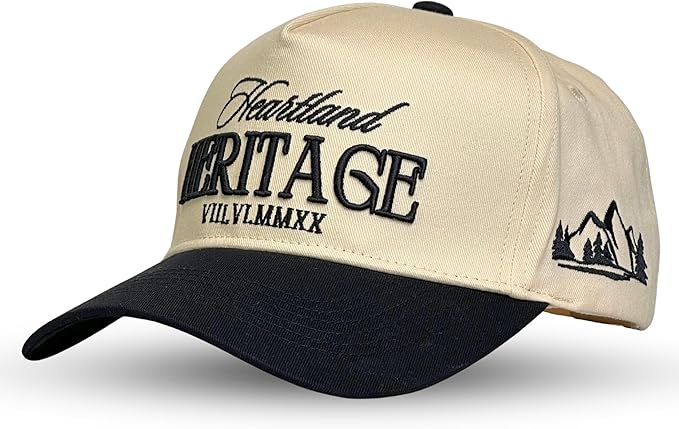 Vintage Western Trucker Hat | Men & Women | Country Cute Caps for Cowgirls Cowboys | Camo Denim Embroidered Cotton | Snapback