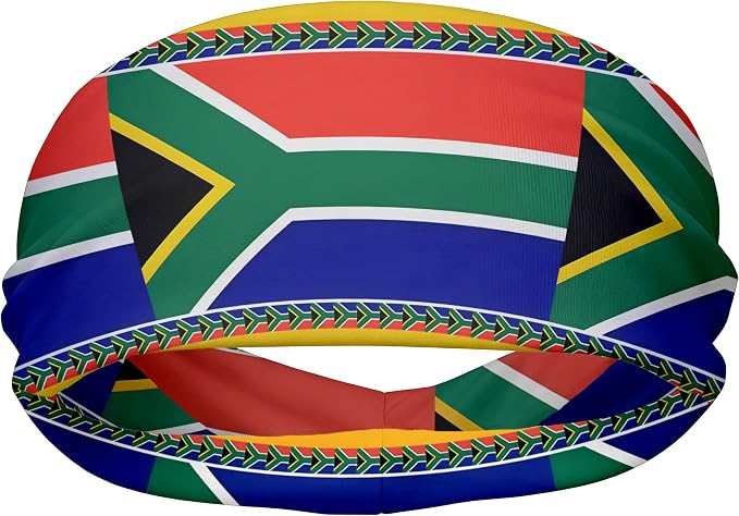 Flag Headbands for Men Women, Moisture Wicking Sweatband Breathable Sports Headwrap, Non-Slip Stretchy Fitness Hair Band