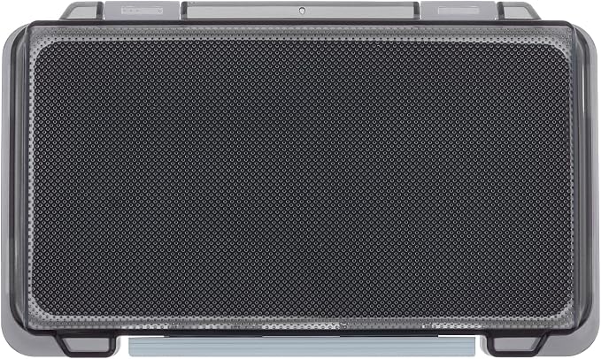 Fishing Tackle Box Slit Foam Case, Super Slim Fishing Lures Jig Box Hooks Spinners Spoons Storage Tackle Tray, (6.8 * 3.8 * 0.8inch) (Gray)