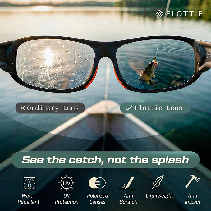 STONE Floating Polarized Fishing Sunglasses for Men and Women Lightweight UV400 sport for Driving Cycling Running